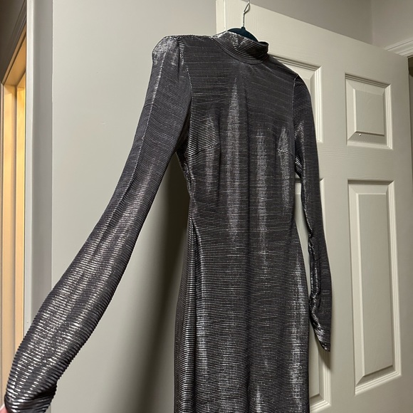 Free People Mila Metallic Maxi Dress NWT - Picture 3 of 6